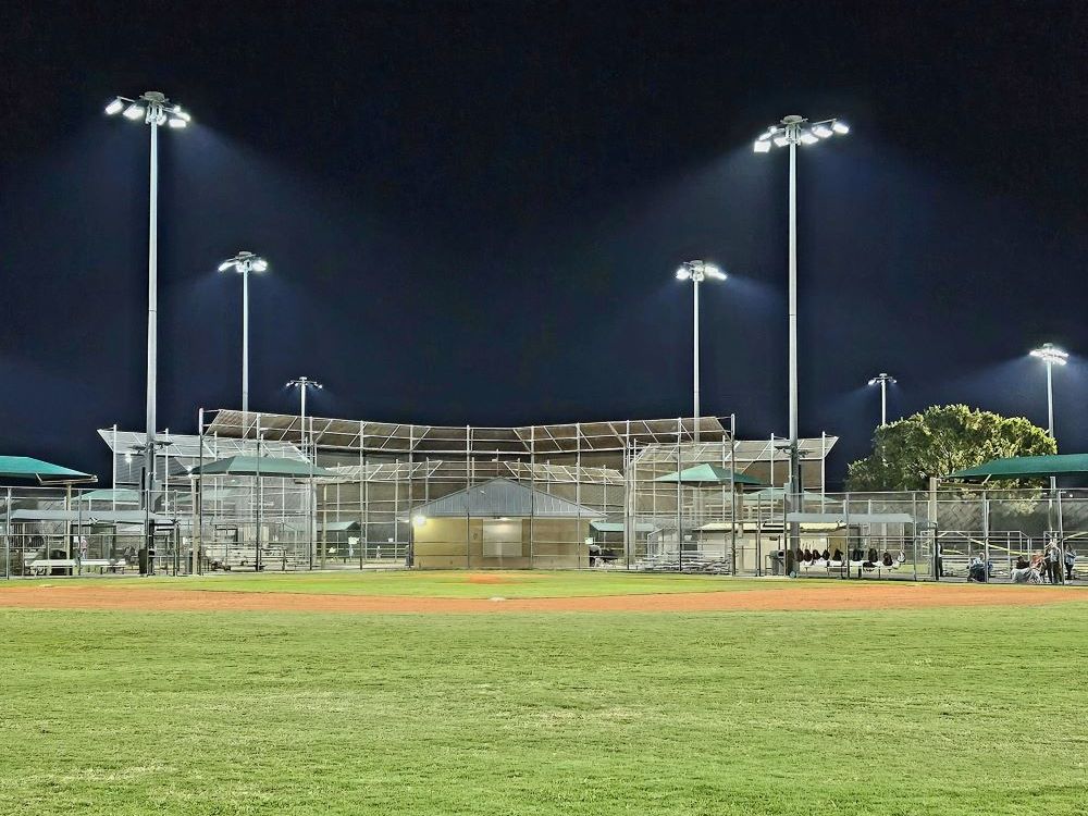 Pelican Baseball field under the lights